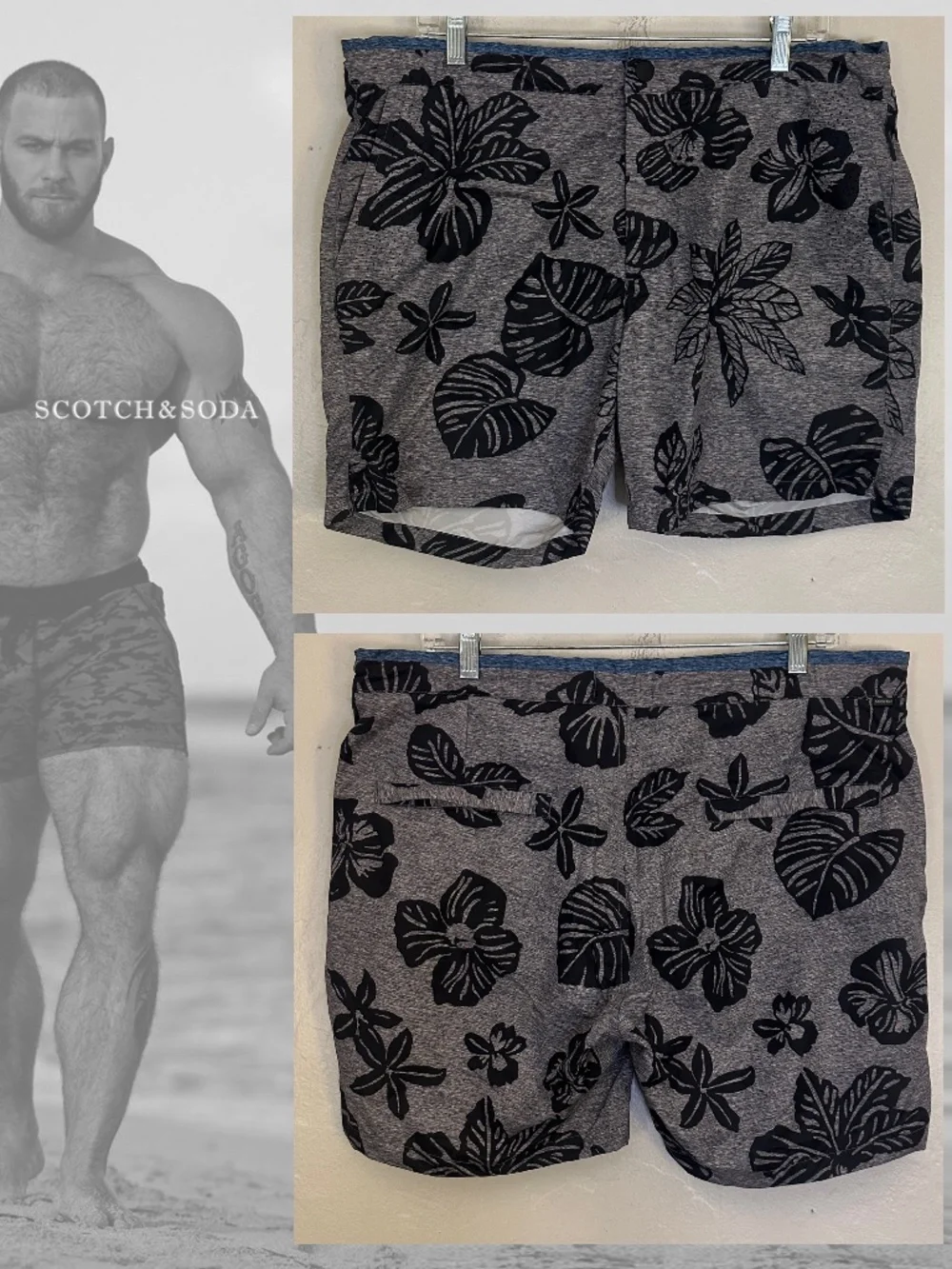 Scotch & Soda Swim Trunks XL runs small 37
